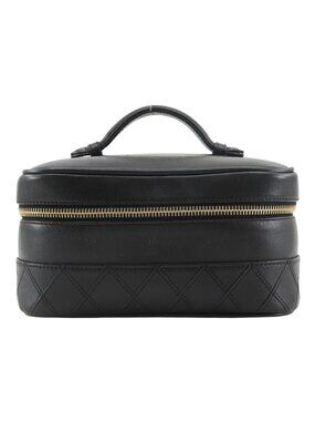 Chanel Bicolor Pouch Calf Black Vanity